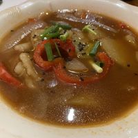 Yummy caldeirada, cruelty free! at Princesa do Castelo in Lisbon