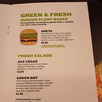 Menu at Goiko  in Vigo