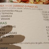 Wok veggie is vegan at Cuba Bar Albir in Albir