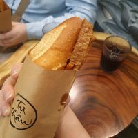 Crusty fresh bread. at Tu Chau Veggie - Vegan Banh mi in Hanoi