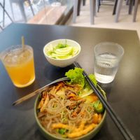 Vegan Japchae & Kombucha at Tu Chau Veggie - Vegan Banh mi in Hanoi