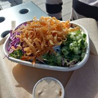 Spring roll salad at The Plot Express in Carlsbad