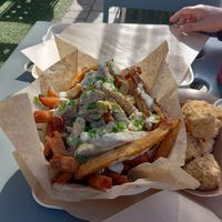 Chëësy truffle fries at The Plot Express in Carlsbad