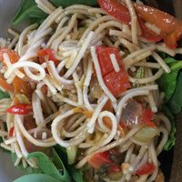 Veggie lo mein at Whole Life Natural Market in Machias