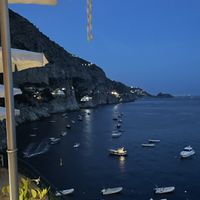 The view from the terrace   at Ristorante Franchino in Praiano