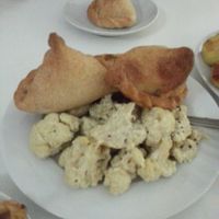 Tasty Samosas and Cauliflower at Ayurveda Cafe in Kyiv