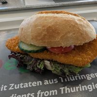 Plantbased Schnitzel-Brötchen at Mensa Ernst-Abbe-Platz in Jena