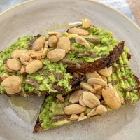 Avocado toast  at Cafè Riutort in Mallorca