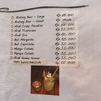 Menu 11  at Smiling Buddha Restaurant in Karangasem