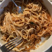 Vegan ragù pasta   at Hotel & Restaurant Forni in Airolo