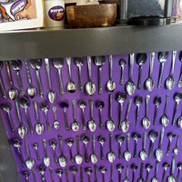 Fun decoration   at Purple Door Ice Cream in Milwaukee