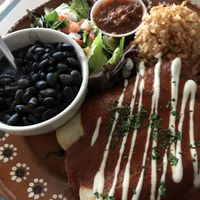 Enchiladas  at Senor Veggie in San Antonio
