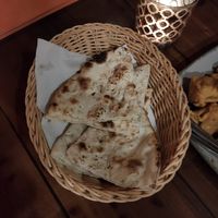 Garlic naan at Delhi-Roma Restaurant in Wuppertal