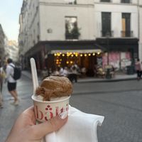 Fig & orange blossom sorbets  at Bältis Artisan Glacier in Paris