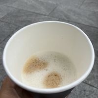 Oat milk cappuccino   at Gelateria Tomaselli - Baggersee in Innsbruck
