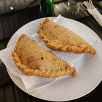 Empanadas at Restaurante Lucky in San Cristobal