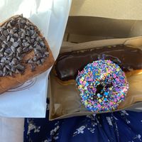 Chocolate chip, chocolate bar, sprinkle  at The Donuttery in Huntington Beach