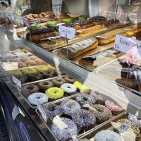 vegan donuts (food truck at a vegan event in San Diego)   at The Donuttery in Huntington Beach