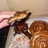 Apple Fritter, Cinnamon Roll, Coconut  at The Donuttery in Huntington Beach