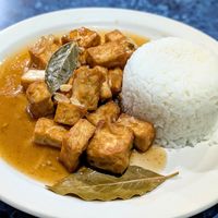 Adobo Tofu at Rock Island Cafe in Palau