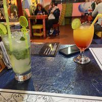 Mojito and tequila sunrisee  at Ramen House in Bogota
