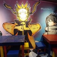 Walls at Ramen House in Bogota