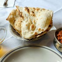 Chana masala, plain nan and Tiger beer! at Aditya Indian Restaurant in St Pauls Bay