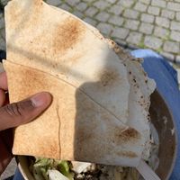 Avec pain pita  at Al-saj in Rennes