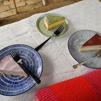(L to R) Strawberry Tart, Mango-Matcha Tart, Tiramisu Tart at Constans Random Cafe in Balatonalmadi