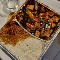 Pikante Sauce mit Tofu und Reis at Mr. Viet's in Flensburg