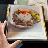 Vegetarian/vegan menu in english with pictures   at Nudi Beach Bar & Restaurant in Benoa