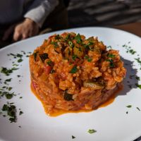 Veganer Gemüse Reis at Gasthaus Zum Bayerischen Löwen in Bichl