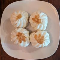 Pan-Seared Chive and Mushroom Buns at Cloud Pine Tea + Culture in Milwaukie