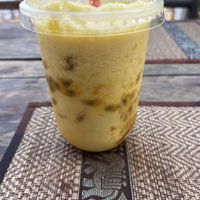 Mango passion fruit smoothiee  at Coco Home Bar And Restaurant in Nong Khiaw
