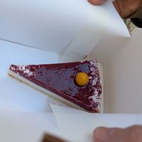 Vegan cheesecake at Brandmarken Backmanufaktur in Jena