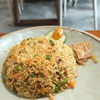 Petai sembal fried rice at PMV Cafe - 静思蔬食 in Johor Bahru