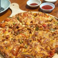 Mix mushrooms pizza at PMV Cafe - 静思蔬食 in Johor Bahru