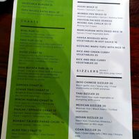 Vegan menu page 2/4 at Bombay Talkies in Kuala Lumpur