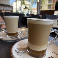Hot Caramel Macchiato with Oat Milkk  at Seventh Brunch - Cascais in Cascais