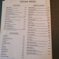 Menu when visiting Oct 2024. On back page of menu book given. at Ashoka - Ashton Lane in Glasgow