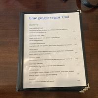 vegan menu (5 pages long!)  at Hot Basil Thai Eatery in West Hartford