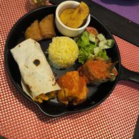Signature platter meal at Cocos Tacos in Gianyar