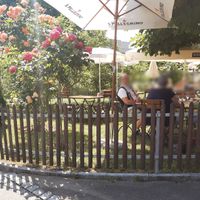 Outdoor seating at Storchen in Weinfelden