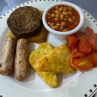 Vegan all day breakfast (unpictured slice of toast) at Jammy Piece in Inverness