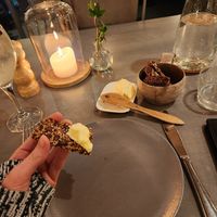 Vegan bread and butter at Camp Ripan in Kiruna