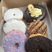 Vegan donuts 💖 So many delicious choices!   at Just Fine Donuts in Alexandria
