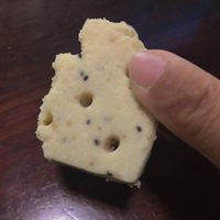 Salty butter cookie - melts in your mouth and has grains of sea salt  at Vegan Taipei in Taipei