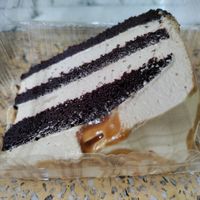 Chocolate cake with butterscotch cream at Vegan Taipei in Taipei