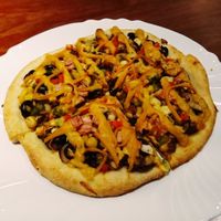 Garden Delight Pizza at Vegan Taipei in Taipei