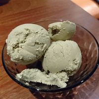 Delicious pistachio ice-cream at Vegan Taipei in Taipei